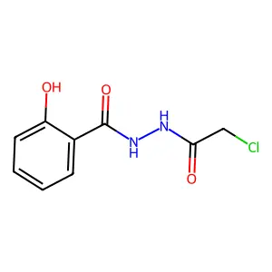 N'-(2-chloroacetyl)-2-hydroxybenzohydrazide structure