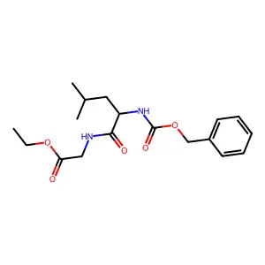 Ethyl N-[(benzyloxy)carbonyl]leucylglycinate structure