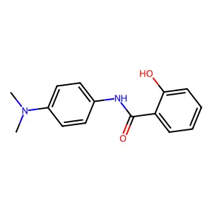 N-[4-(dimethylamino)phenyl]-2-hydroxybenzamide structure