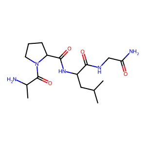 Glycinamide, L-alanyl-L-prolyl-L-leucyl- structure
