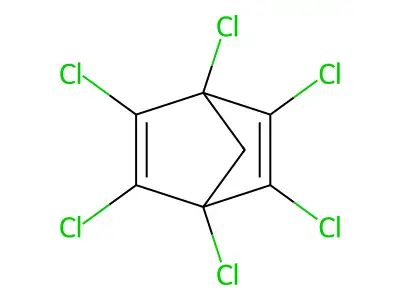 1,2,3,4,5,6-Hexachlorobicyclo[2.2.1]hepta-2,5-diene structure