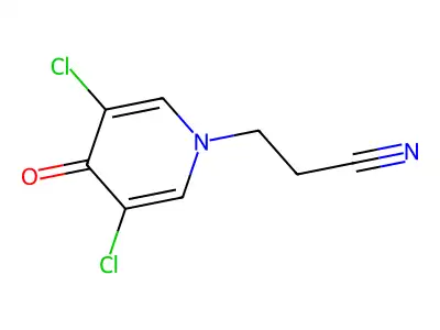 3-(3,5-Dichloro-4-oxopyridin-1-yl)propanenitrile structure
