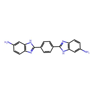 2-[4-(6-amino-1H-benzimidazol-2-yl)phenyl]-3H-benzimidazol-5-amine structure