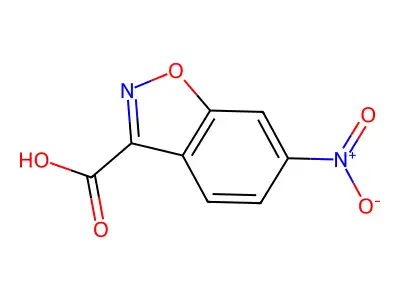 6-硝基-1,2-苯并恶唑-3-甲酸 structure