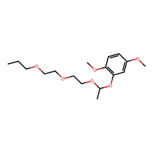 1,4-Dimethoxy-2-[1-[2-(2-propoxyethoxy)ethoxy]ethoxy]benzene structure
