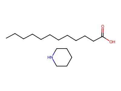Dodecanoate;piperidin-1-ium structure
