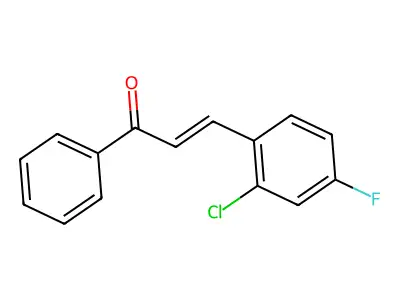 3-(2-Chloro-4-fluoro-phenyl)-1-phenyl-prop-2-en-1-one structure