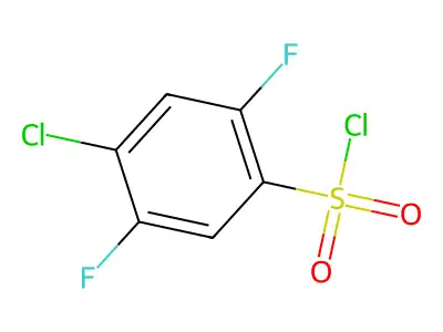 4-Chloro-2,5-difluorobenzenesulfonyl chloride structure