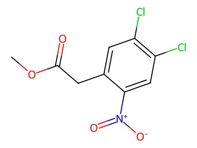 Methyl 2-(4,5-dichloro-2-nitrophenyl)acetate structure