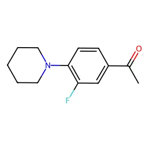 1-[3-Fluoro-4-(piperidin-1-yl)phenyl]ethan-1-one structure