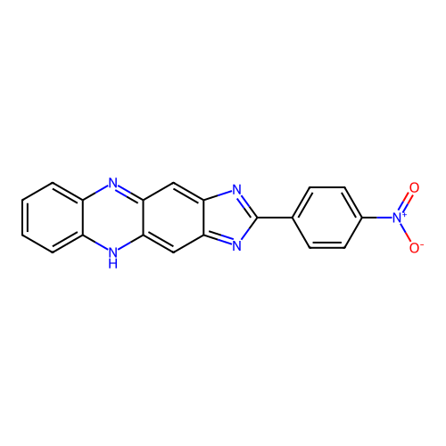 2-(4-nitrophenyl)-1H-imidazo[4,5-b]phenazine structure
