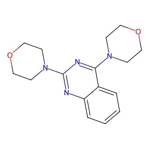 2,4-Di(morpholin-4-yl)quinazoline structure