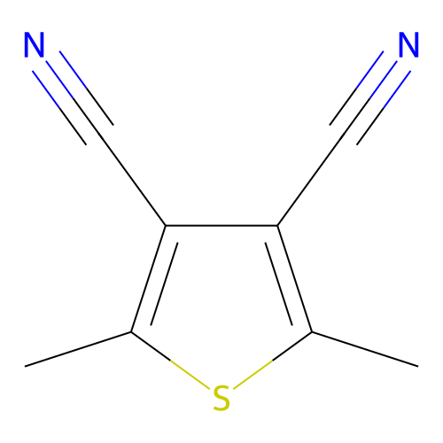 2,5-Dimethylthiophene-3,4-dicarbonitrile structure