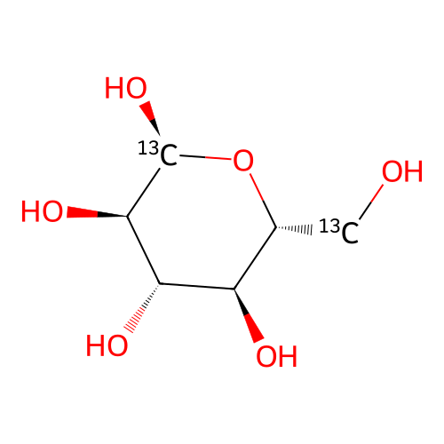 (2S,3R,4S,5S,6R)-6-(hydroxy(113C)methyl)(213C)oxane-2,3,4,5-tetrol structure