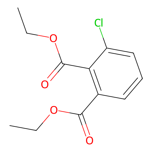 Diethyl 3-chlorobenzene-1,2-dicarboxylate structure