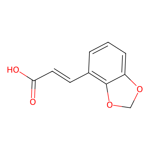 (e)-3-(Benzo[d][1,3]dioxol-4-yl)acrylic acid structure