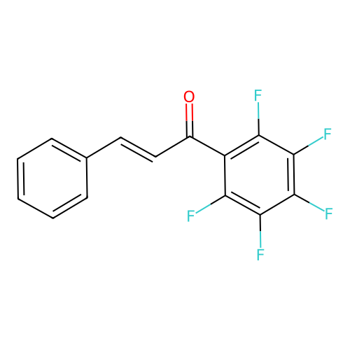 (2E)-1-(2,3,4,5,6-Pentafluorophenyl)-3-phenyl-2-propen-1-one structure