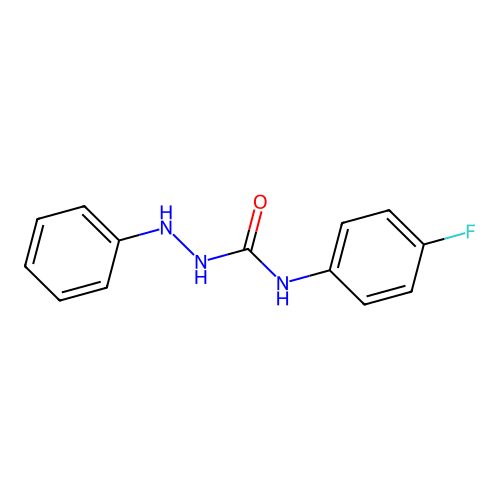 N-(4-Fluorophenyl)-2-phenylhydrazinecarboxamide structure
