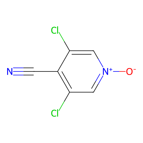 3,5-Dichloro-1-oxidopyridin-1-ium-4-carbonitrile structure