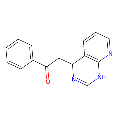 Acetophenone, 2-(3,4-dihydropyrido[2,3-d]pyrimidin-4-yl)- structure