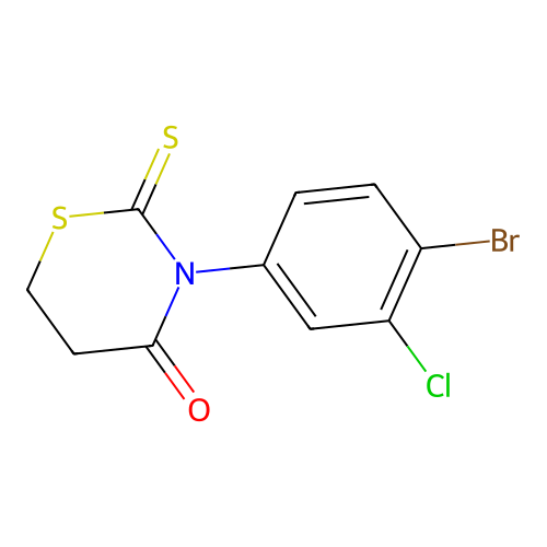 3-(4-Bromo-3-chlorophenyl)-2-sulfanylidene-1,3-thiazinan-4-one structure
