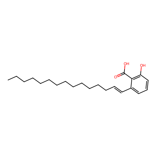 2-Hydroxy-6-(pentadecenyl)benzoic acid structure