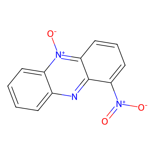 1-Nitro-5-oxidophenazin-5-ium structure