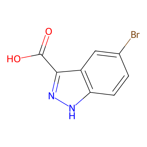 5-bromo-1H-indazole-3-carboxylic Acid structure