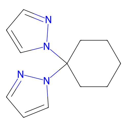 1,1-Di(pyrazol-1-yl)cyclohexane structure