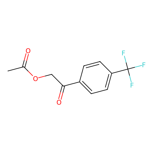 Ethanone, 2-(acetyloxy)-1-[4-(trifluoromethyl)phenyl]- structure
