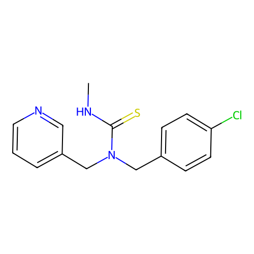 1-(4-Chlorobenzyl)-3-methyl-1-(pyridin-3-ylmethyl)thiourea structure