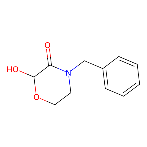 4-Benzyl-2-hydroxymorpholin-3-one structure