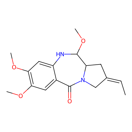 Tomaymycin methyl ether structure