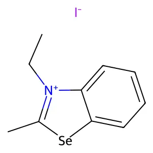 3-乙基-2-甲基苯并硒唑碘鎓 structure