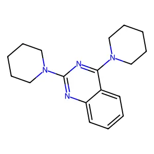 2,4-Di(piperidin-1-yl)quinazoline structure