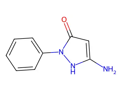 3-amino-1-phenyl-1H-pyrazol-5-ol structure