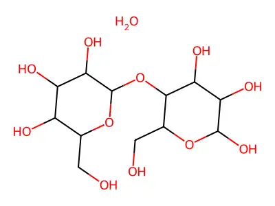 D-Lactose monohydrate structure