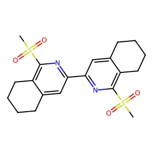 3,3'-Biisoquinoline, 5,5',6,6',7,7',8,8'-octahydro-1,1'-bis(methylsulfonyl)- structure