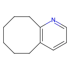5,6,7,8,9,10-Hexahydrocycloocta(b)pyridine structure