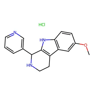 2,3,4,9-Tetrahydro-6-methoxy-1-(3-pyridinyl)-1H-pyrido(3,4-b)indole hydrochloride structure