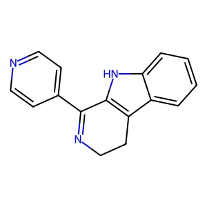 3H-Pyrido(3,4-b)indole, 4,9-dihydro-1-(4-pyridinyl)- structure
