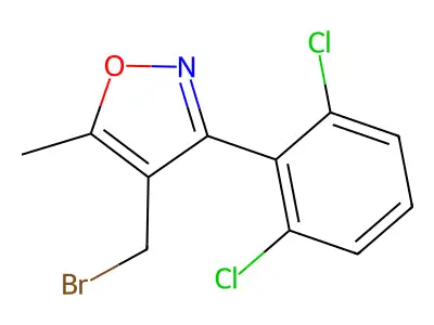 4-(Bromomethyl)-3-(2,6-dichlorophenyl)-5-methylisoxazole structure
