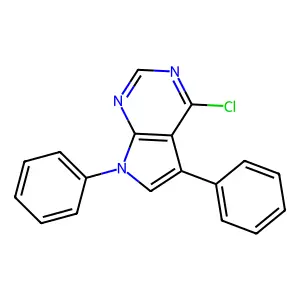 4-Chloro-5,7-diphenyl-7H-pyrrolo[2,3-d]pyrimidine structure