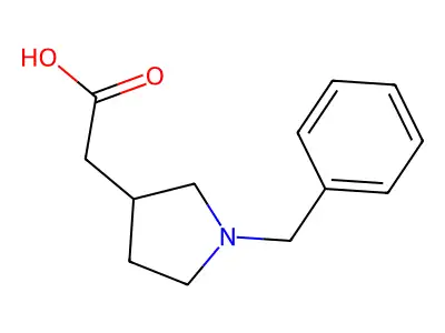 2-(1-Benzyl-3-pyrrolidinyl)acetic acid structure