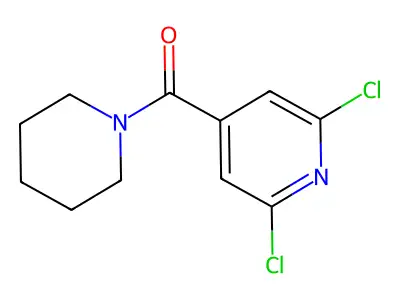 2,6-Dichloro-4-(piperidin-1-ylcarbonyl)pyridine structure