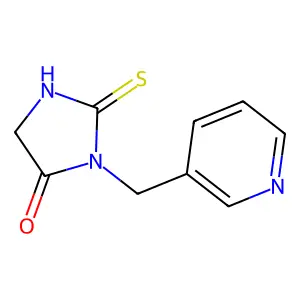 3-(3-pyridinylmethyl)-2-thioxotetrahydro-4H-imidazol-4-one structure