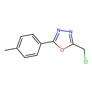 2-(Chloromethyl)-5-(4-methylphenyl)-1,3,4-oxadiazole structure