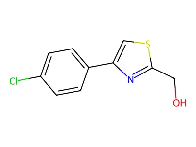 (4-(4-Chlorophenyl)thiazol-2-yl)methanol structure