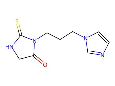 3-(3-Imidazol-1-ylpropyl)-2-sulfanylideneimidazolidin-4-one structure