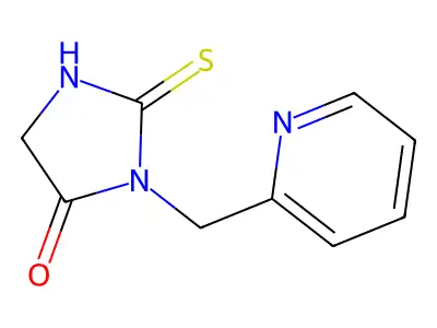 3-(Pyridin-2-ylmethyl)-2-thioxoimidazolidin-4-one structure